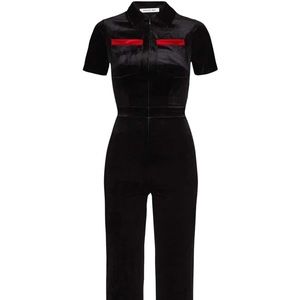 Peachy Den - Black Velvet XS Jumpsuit with tags